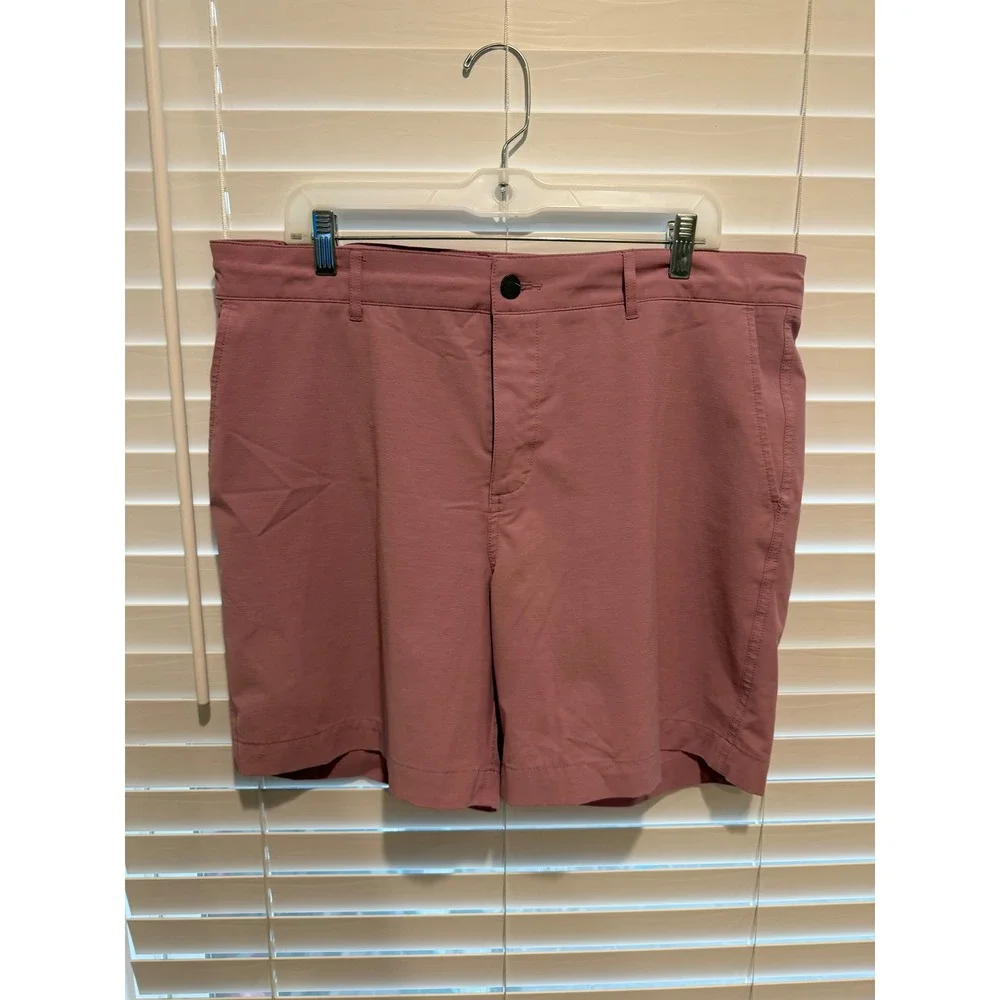 Faherty All Day Shorts Mens 36 Pink Dusty Rose Recycled Stretch Quick Dry Casual